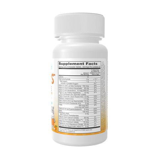 NOW Kids Kid Vits Juicy Orange chewable multivitamin for children