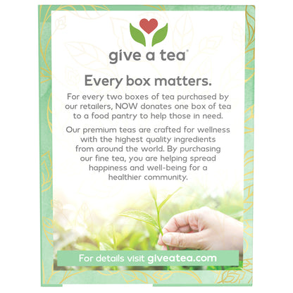 NOW Give a Tea Senna Mint organic herbal tea box