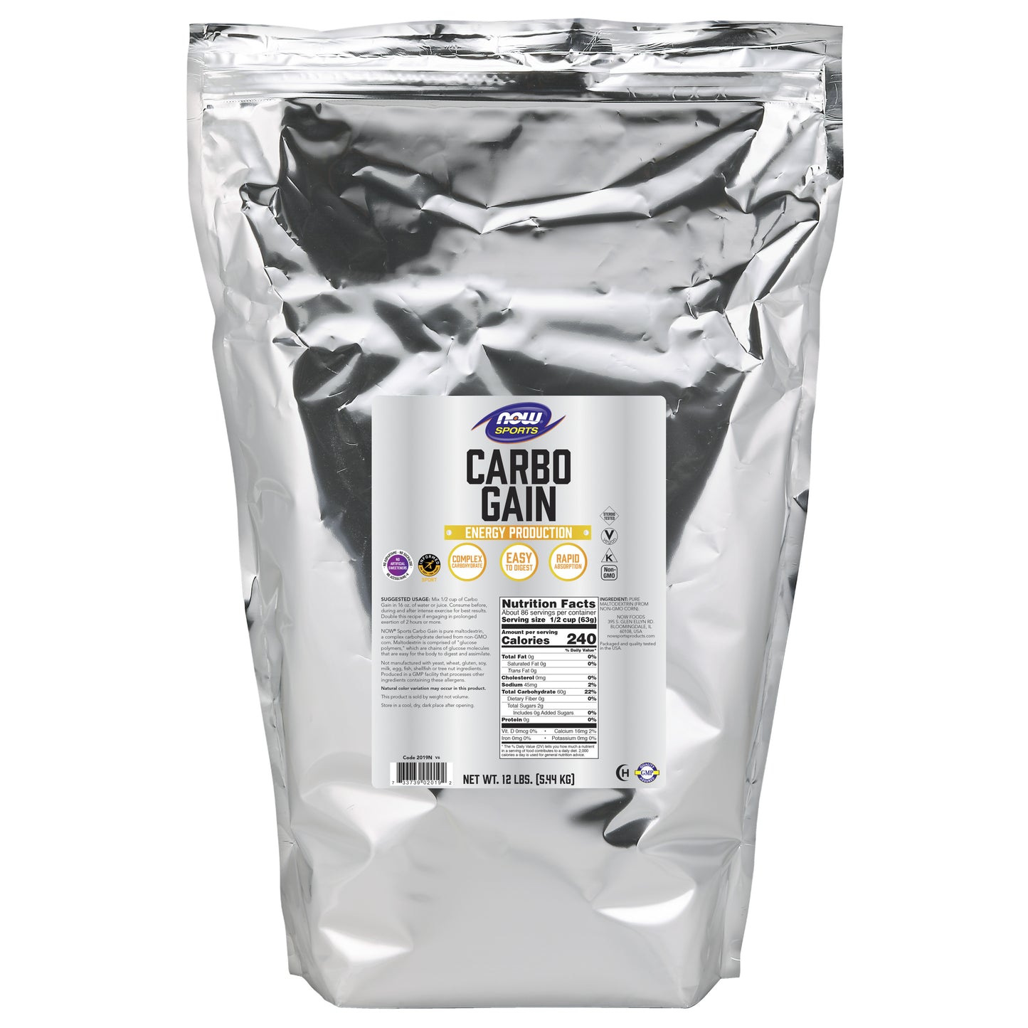 Carbo Gain Powder - 12 lbs.