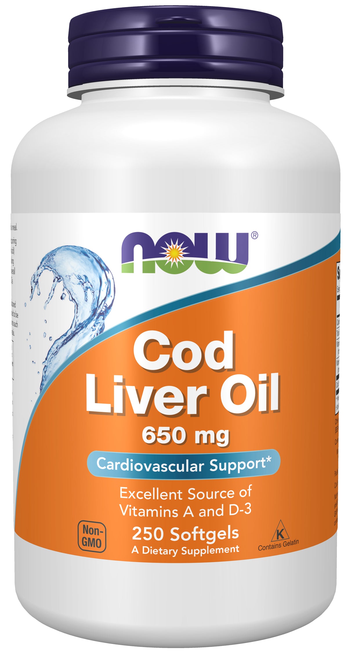 Cod Liver Oil 650 mg - 250 Softgels