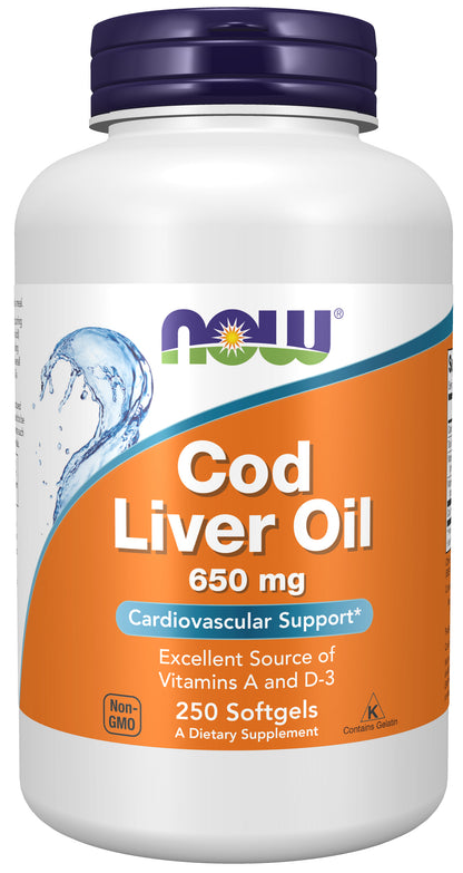Cod Liver Oil 650 mg - 250 Softgels