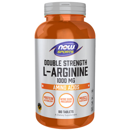 L-Arginine 1000 mg, Double Strength - 180 Tablets