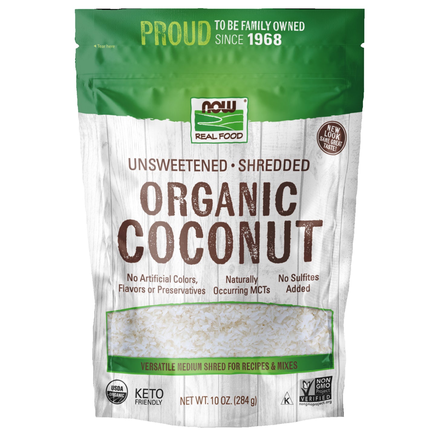 Coconut, Organic, Unsweetened & Shredded - 10 oz.
