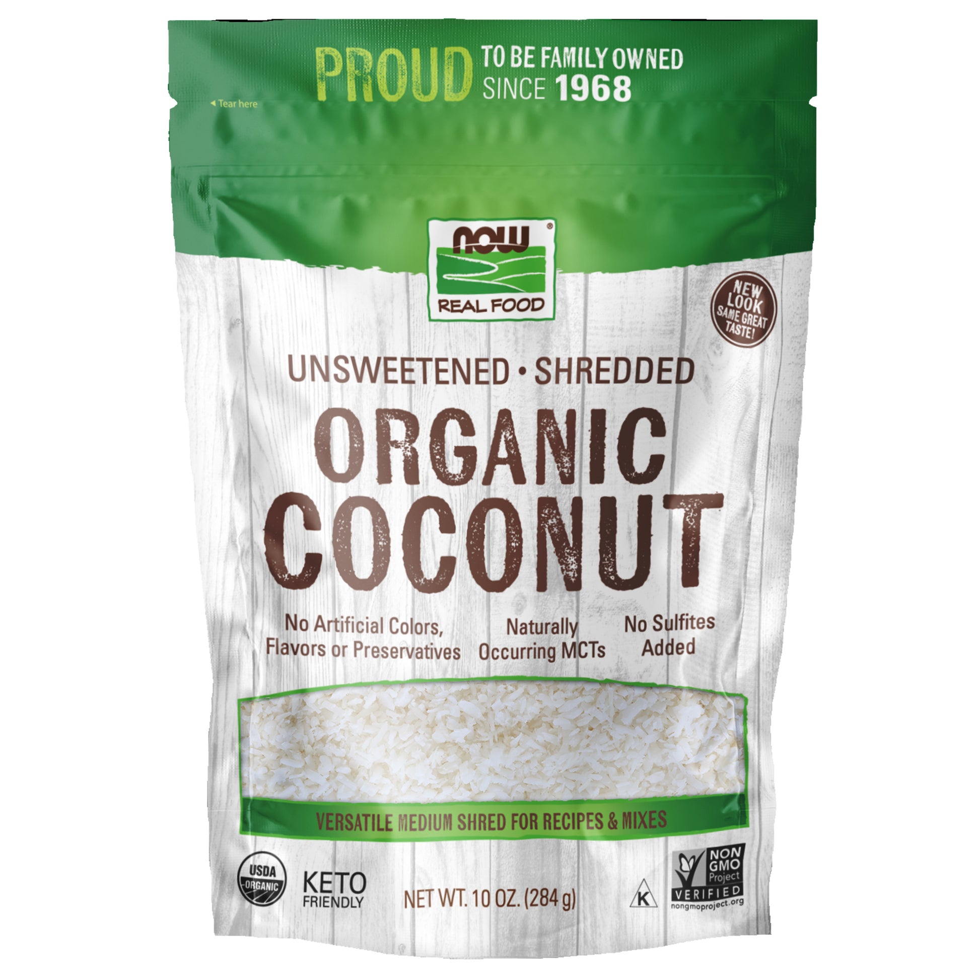 Coconut, Organic, Unsweetened & Shredded - 10 oz.