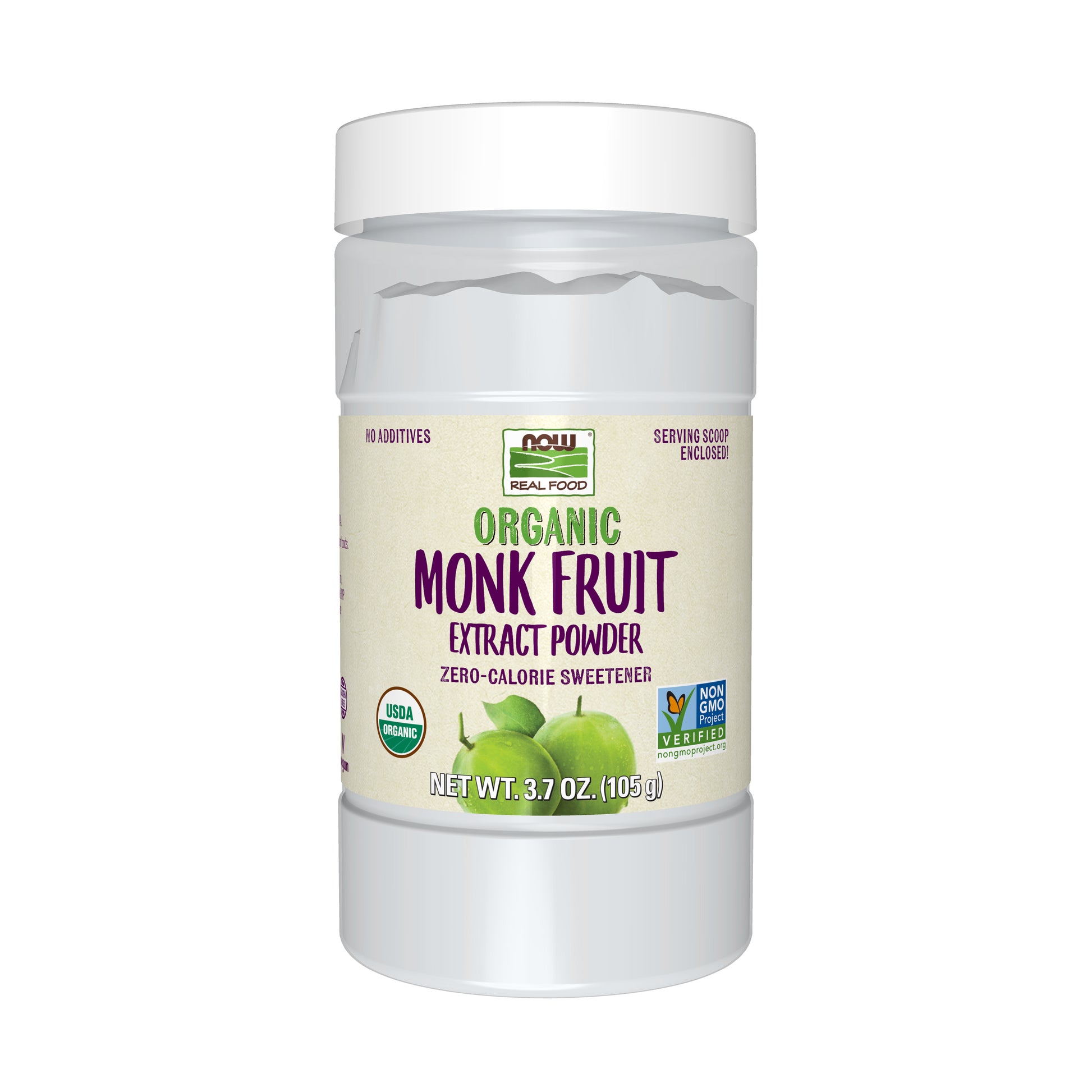 NOW Natural Foods,  Monk Fruit Extract, Organic Powder - 3.7 oz.