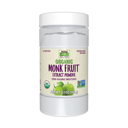 NOW Natural Foods,  Monk Fruit Extract, Organic Powder - 3.7 oz.