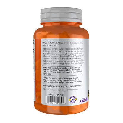 NOW Sports D-Ribose supplement for energy production support