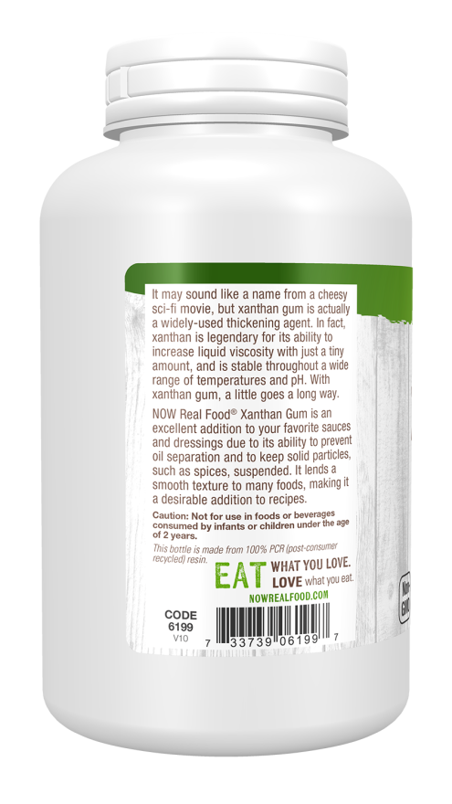 NOW Xanthan Gum pure powder gluten-free thickening agent