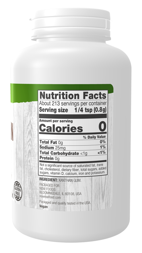 NOW Real Food Xanthan Gum Pure Powder Thickening Agent 6 oz