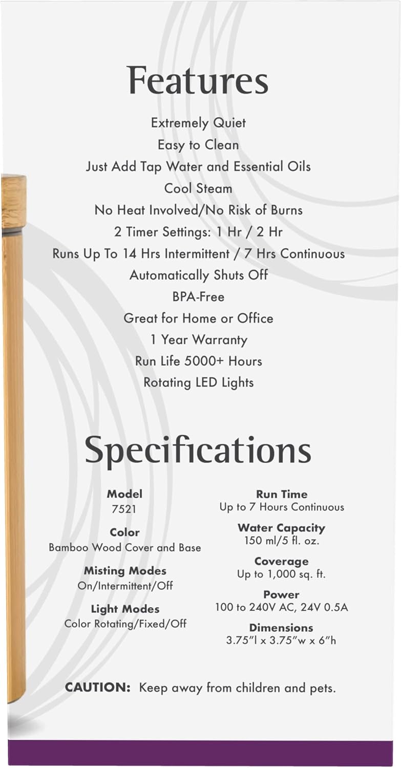 Bamboo Essential Oil Diffuser