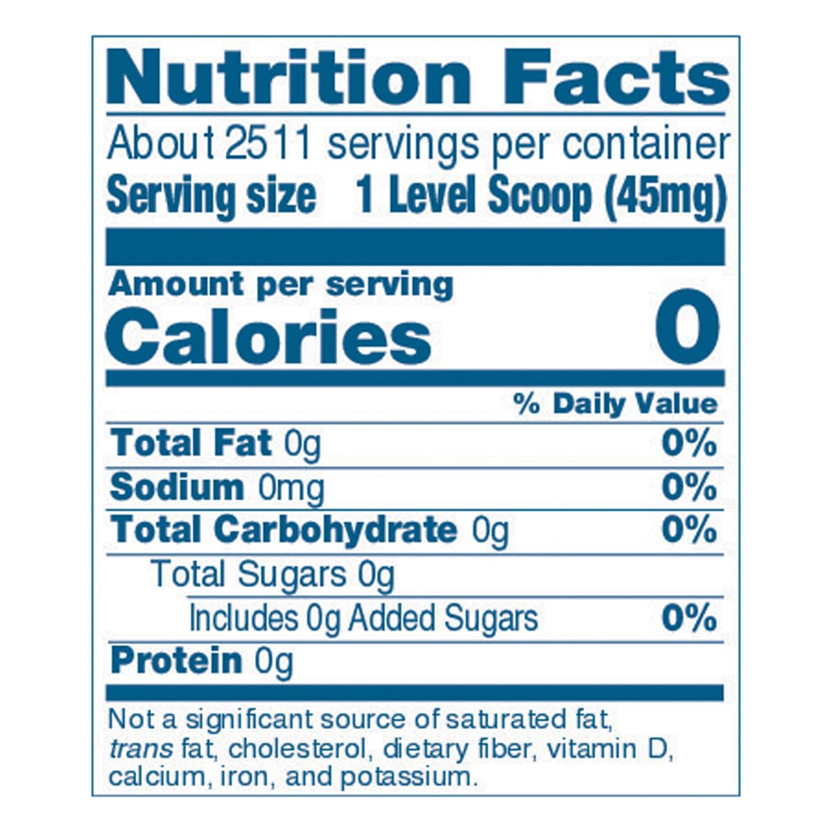 Zero-Calorie Sweetener