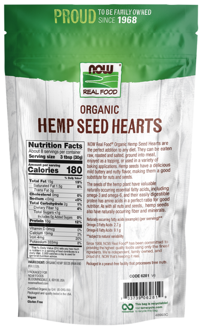 NOW Real Food Organic Textured Vegetable Protein Crumbles 8 oz bag
