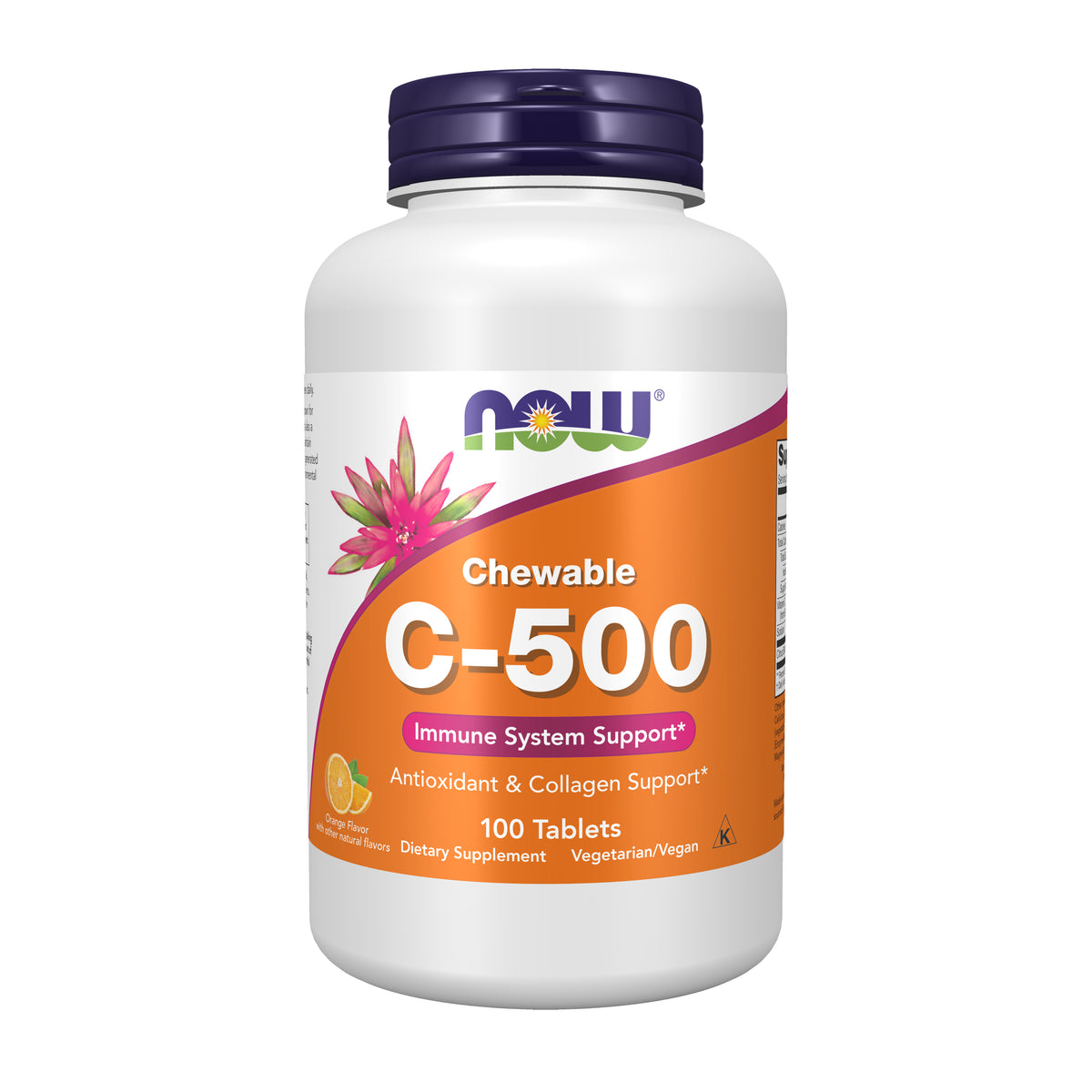 Vitamin C-500 Orange Chewable - 100 Tablets