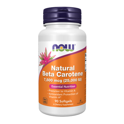 Beta Carotene, Natural 7,500 mcg - 90 Softgels