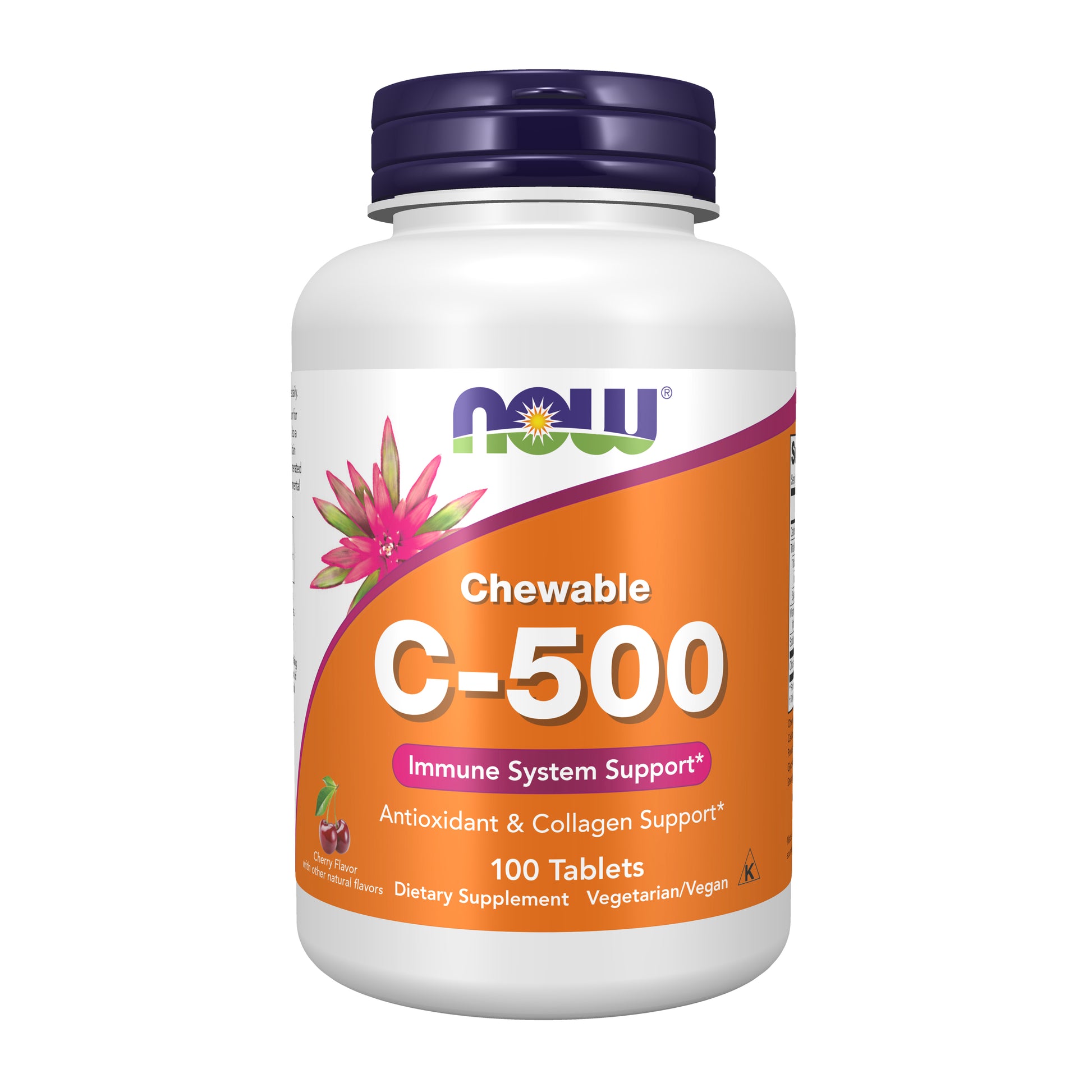 Vitamin C-500 Cherry Chewable - 100 Tablets