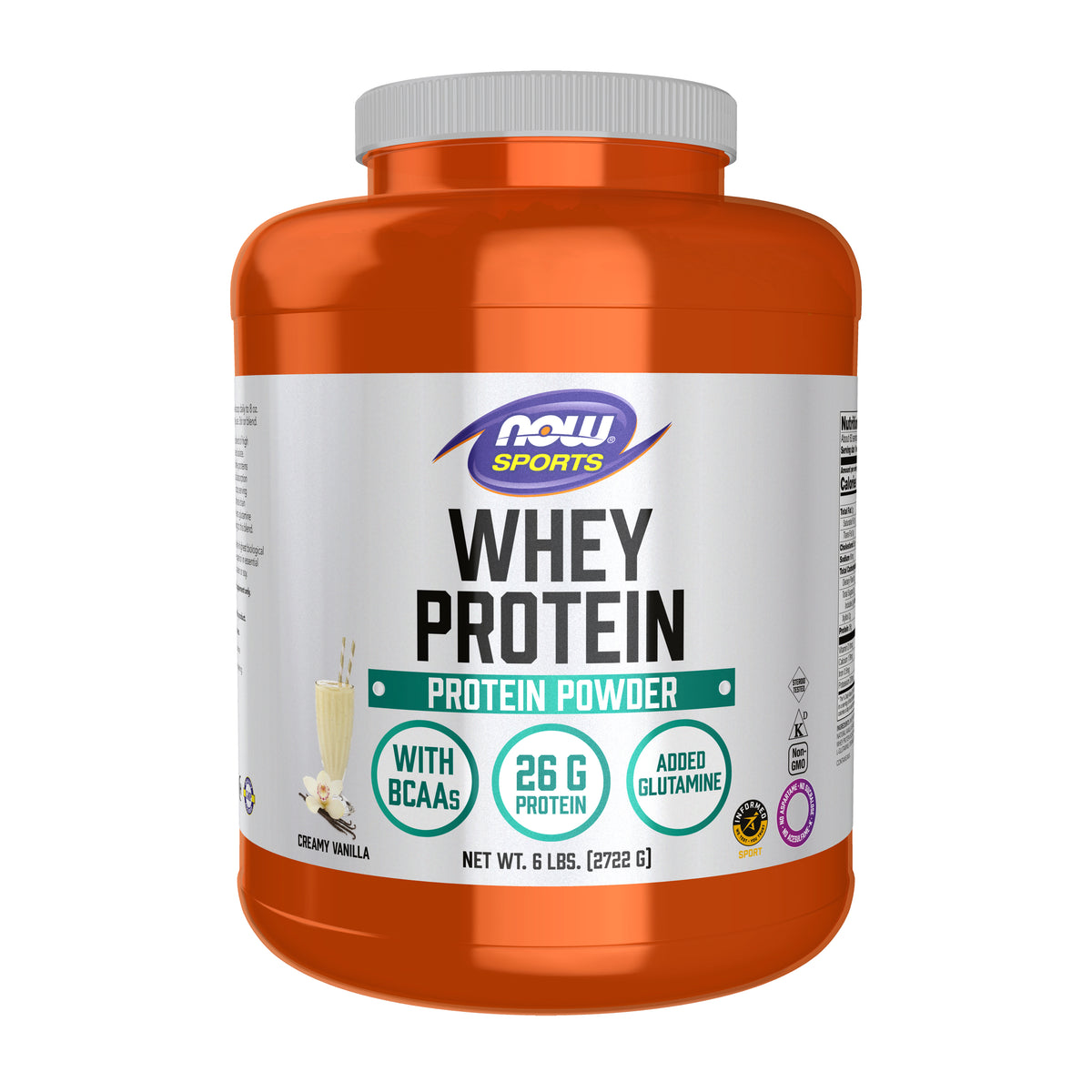 Whey Protein, Creamy Vanilla Powder - 6 lbs.