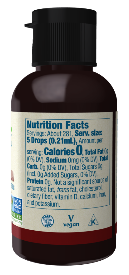 NOW BetterStevia Cinnamon Vanilla Liquid Stevia Sweetener, Zero-Calorie, 2 fl oz