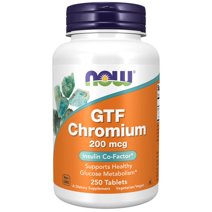 GTF Chromium 200 mcg Yeast Free - 250 Tablets