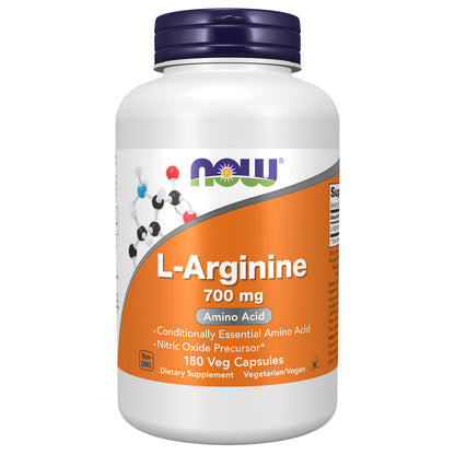 L-Arginine 700 mg - 180 Veg Capsules