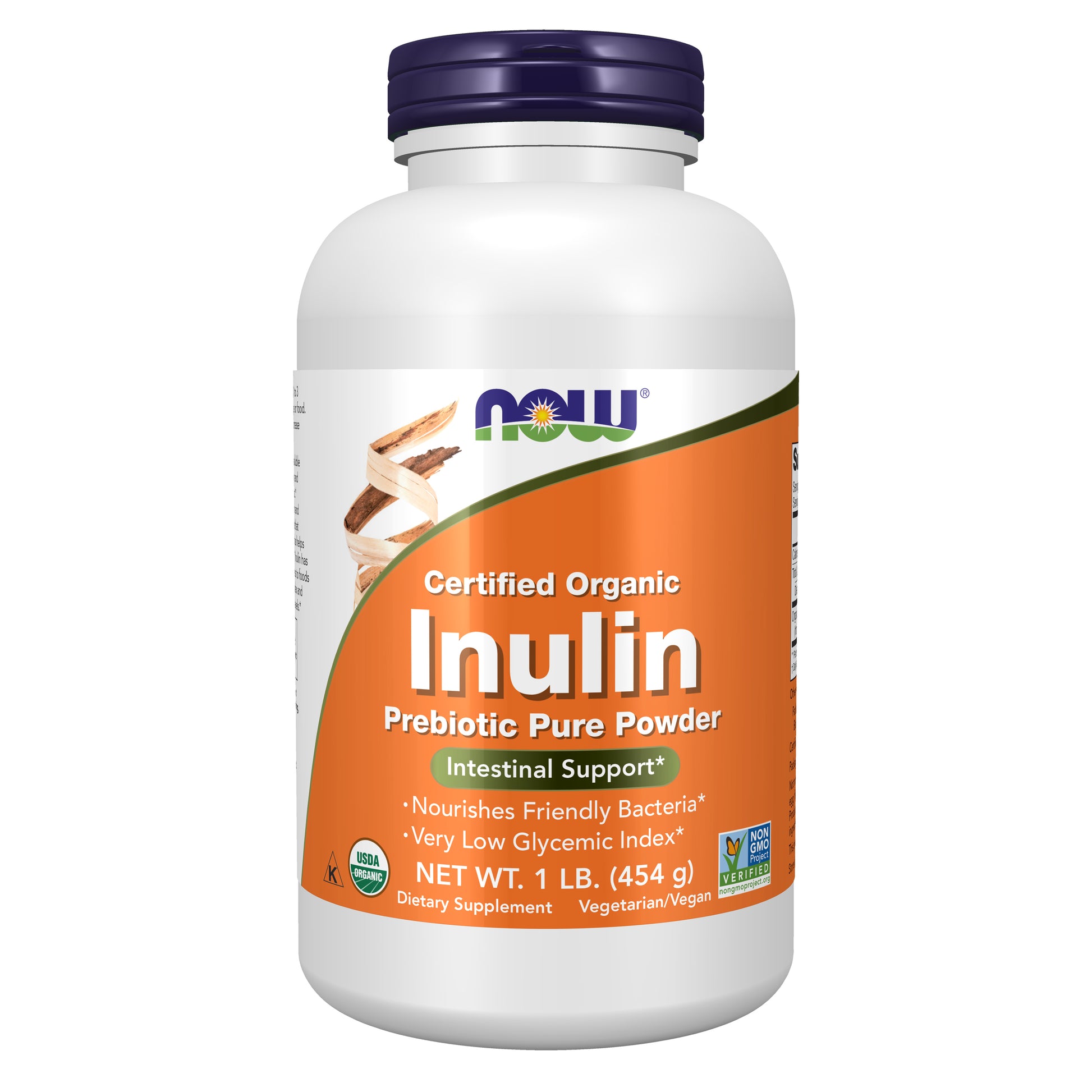 Inulin Prebiotic Pure Powder, Organic - 1 lb.
