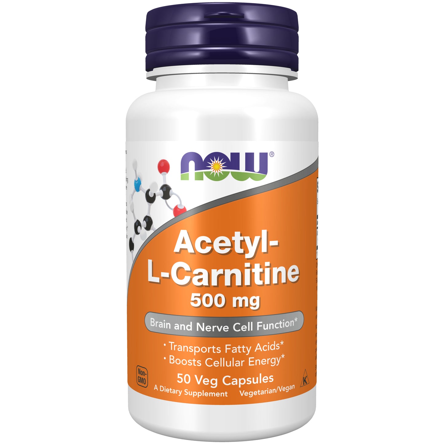 Acetyl-L-Carnitine 500 mg - 50 Veg Capsules