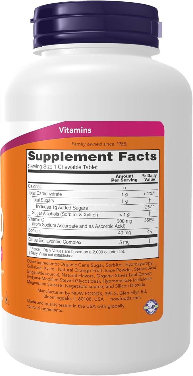 Orange Vitamin Tablets