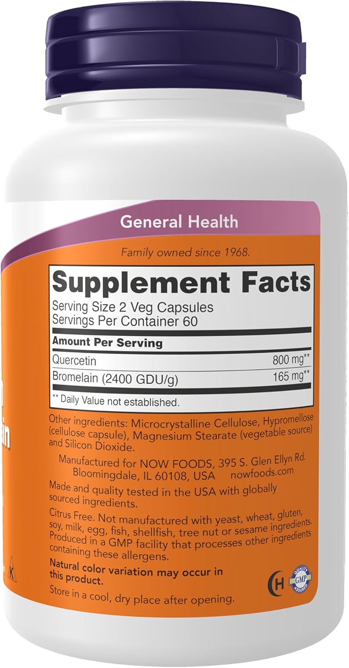Quercetin with Bromelain