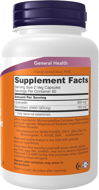 Quercetin with Bromelain