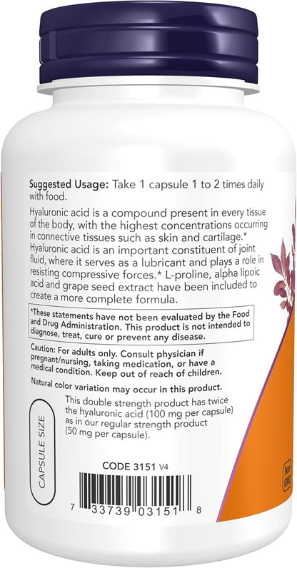 Hyaluronic Acid 100 mg