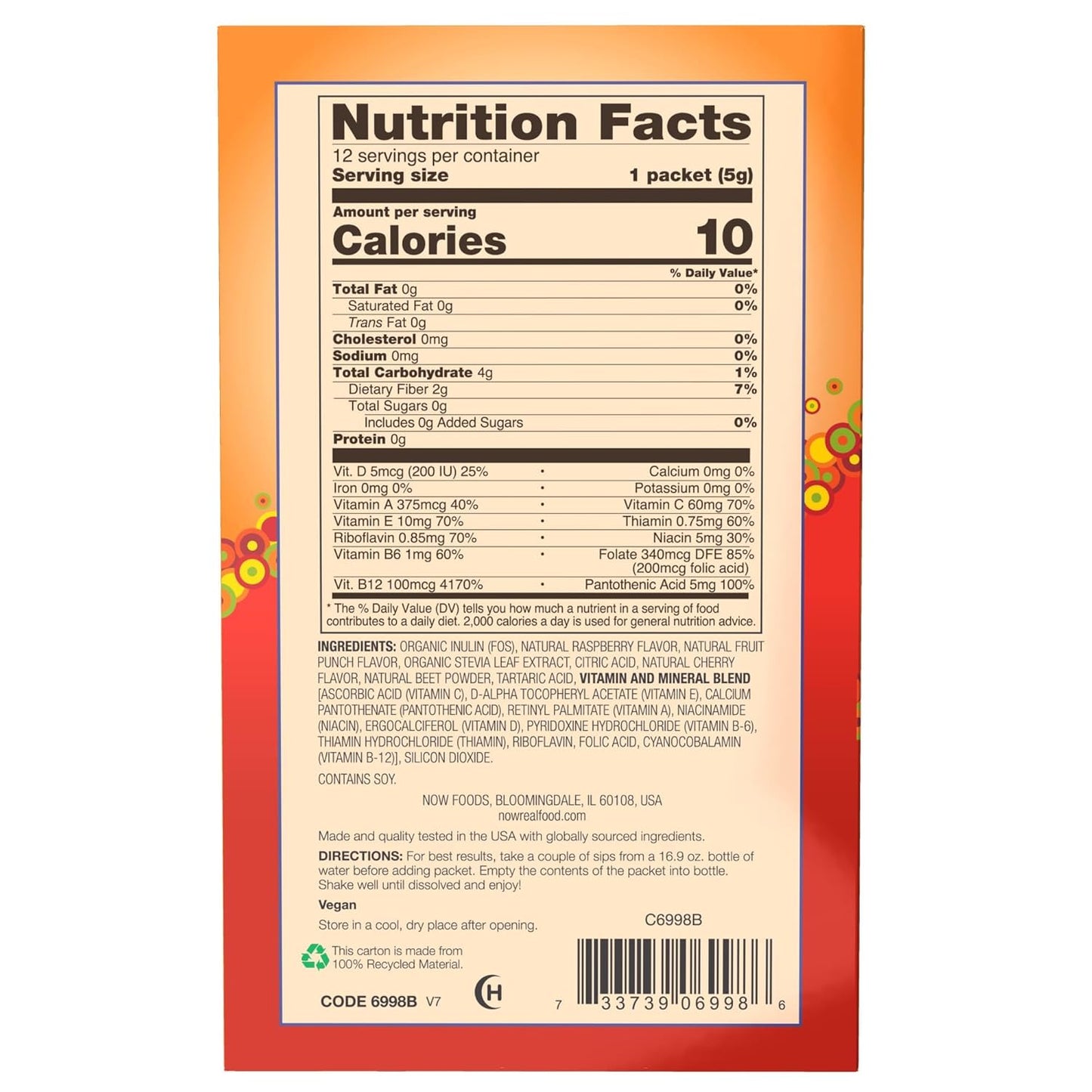 NOW Real Food Slender Sticks