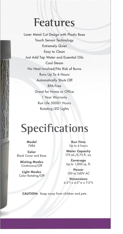 Ultrasonic Aromatherapy Diffuser