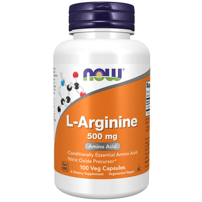 L-Arginine 500 mg - 100 Veg Capsules