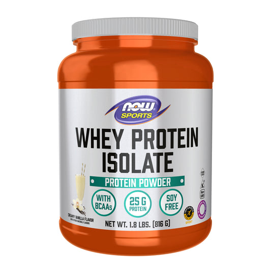 Whey Protein Isolate, Creamy Vanilla Powder - 1.8 lbs.