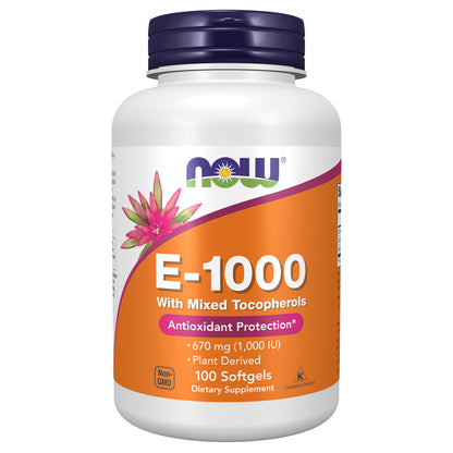 Vitamin E-1000 Mixed Tocopherols - 100 Softgels