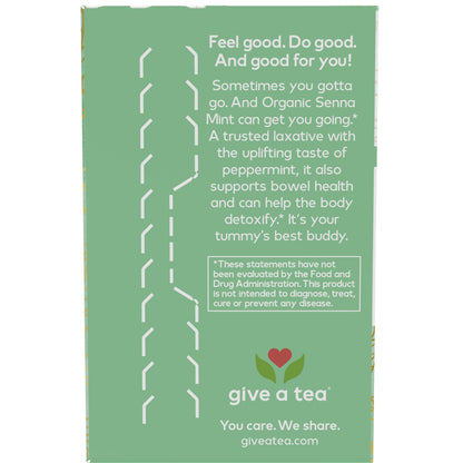 Organic Senna Mint tea by NOW Give a Tea, 24 tea bags