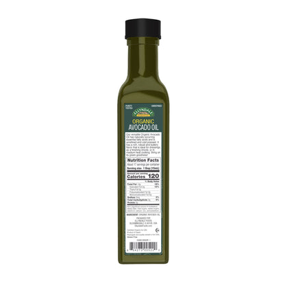 EllynDale, Avocado Cooking Oil, Organic in Glass Bottle 