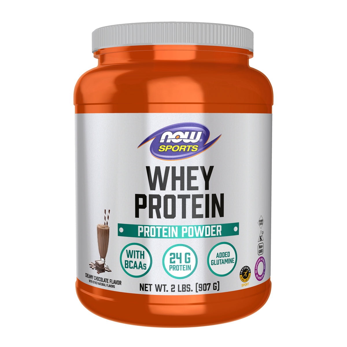 Whey Protein, Creamy Chocolate Powder - 2 lbs.