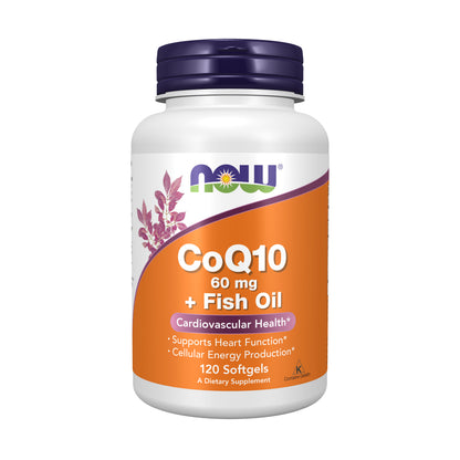 CoQ10 60 mg + Fish Oil – 120 Softgels