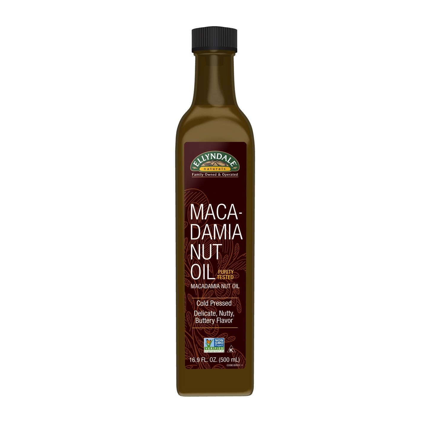 Macadamia Nut Cooking Oil in Glass Bottle - 16.9 fl. oz.