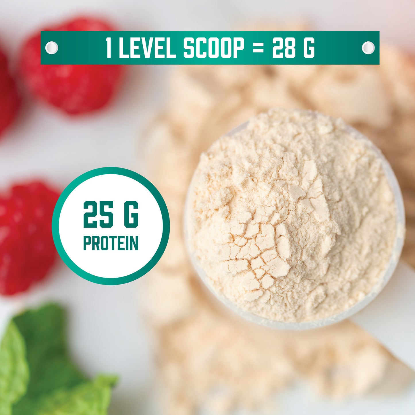 NOW Whey Protein Isolate powder with 24 g protein per serving