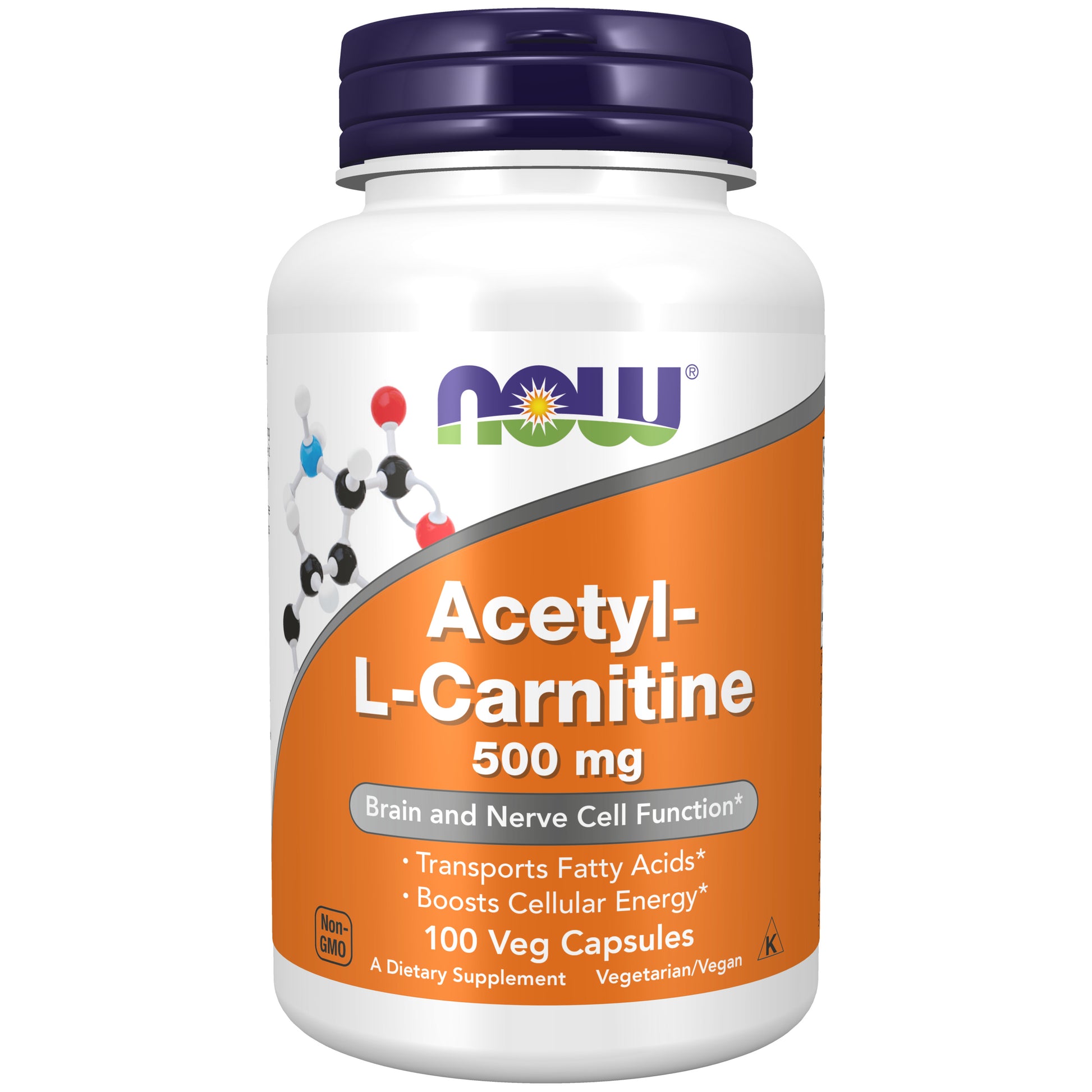 Acetyl-L-Carnitine 500 mg - 100 Veg Capsules