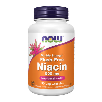 Niacin 500 mg, Double Strength Flush-Free - 90 Veg Capsules