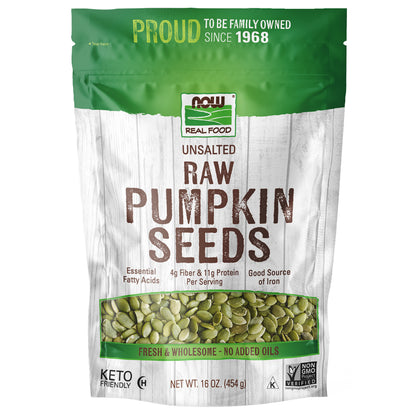 Pumpkin Seeds, Raw & Unsalted - 16 oz.