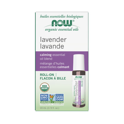 Lavender Essential Oil Blend, Organic Roll-On - 10 mL