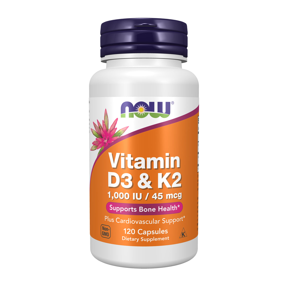 Vitamin D-3 & K-2 - 120 Capsules