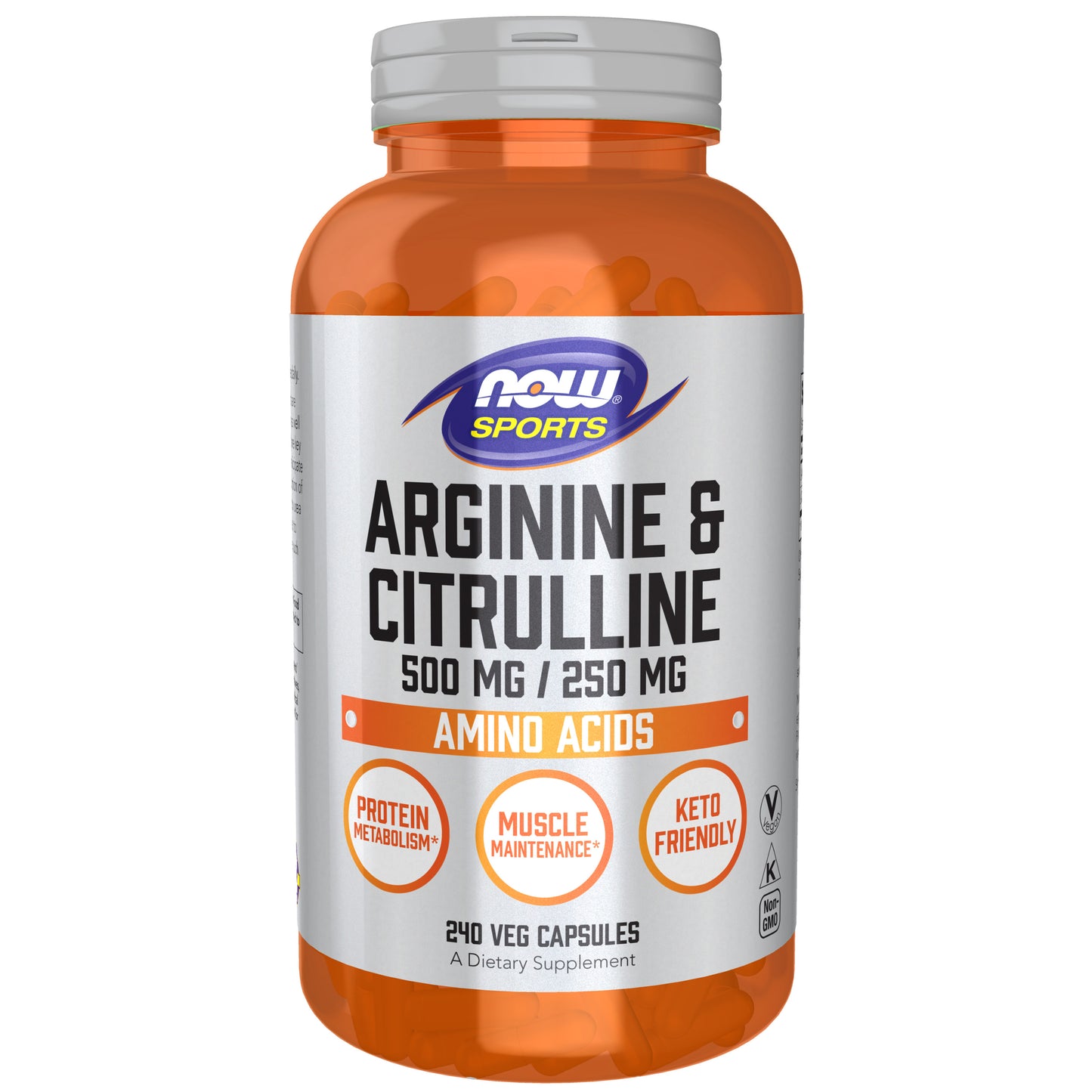 Arginine & Citrulline 500 mg / 250 mg - 240 Veg Capsules