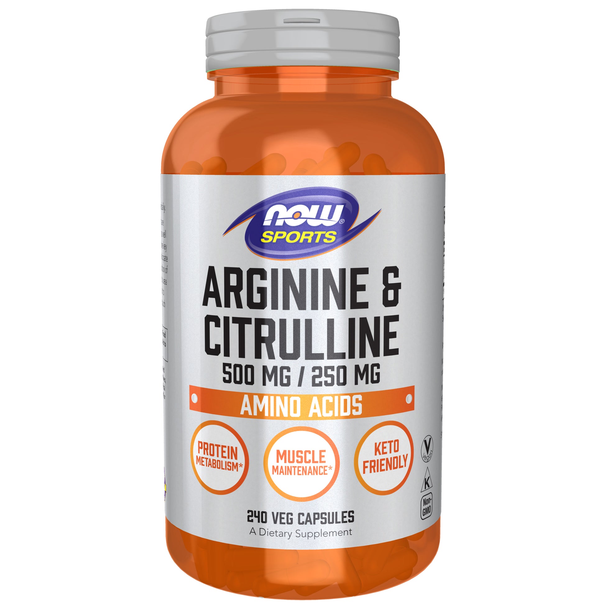 Arginine & Citrulline 500 mg / 250 mg - 240 Veg Capsules
