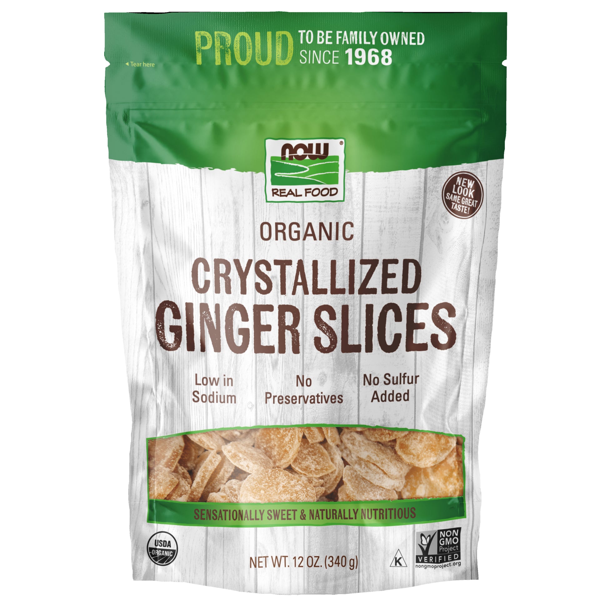 Ginger Slices, Crystallized & Organic - 12 oz.
