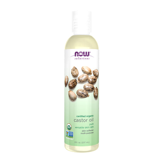 Castor Oil in Plastic Bottle, Organic - 8 fl. oz.