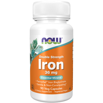 Iron 36 mg, Double Strength - 90 Veg Capsules